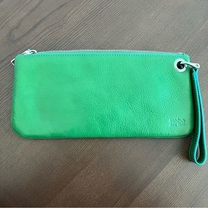 HOBO emerald green clutch wallet